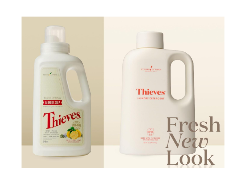 Young Living Thieves Laundary Soap, Fresh Citrus Scent, 32 fl oz/946 mL