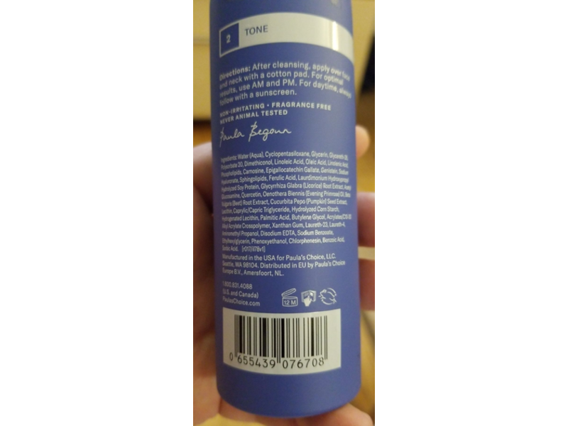 Paula's Choice Resist Advanced Replenishing Toner, Hyaluronic Acid, 4 fl oz/118 mL