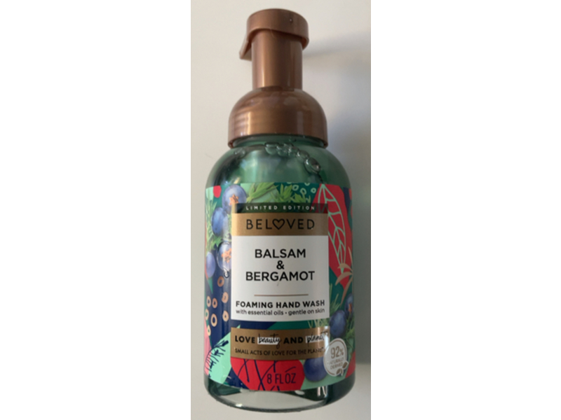 Beloved Foaming Hand Wash, Balsam & Bergamot, 8 fl oz/236 mL