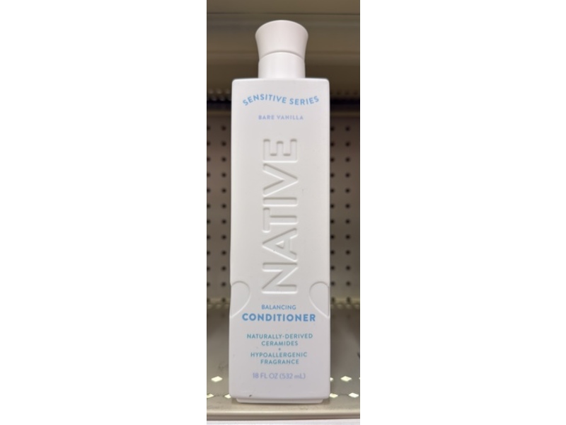 Native Sensitive Series Balancing Conditioner, Bare Vanilla, 18 fl oz/532 mL