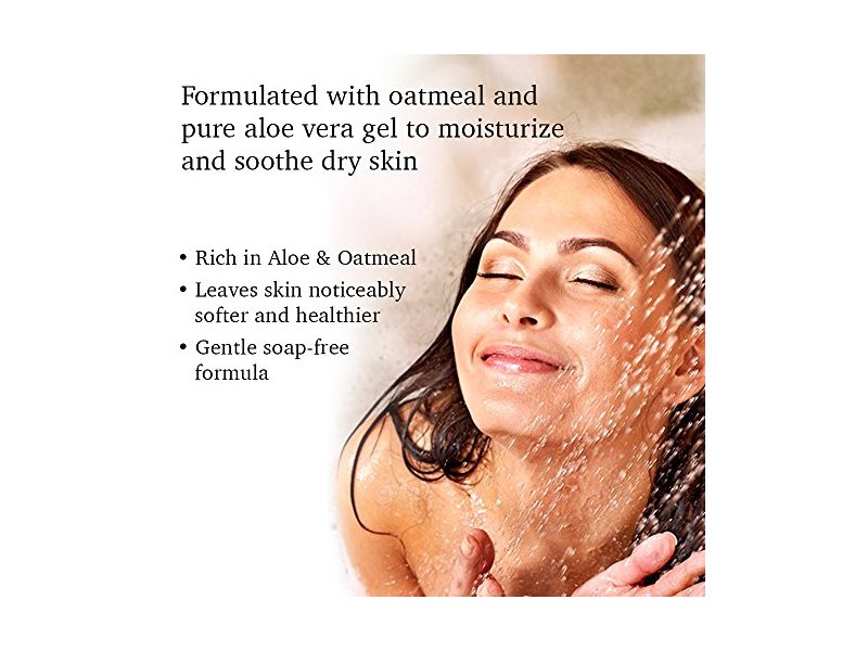 Shikai Daily Moisturizing Shower Gel, Aloe Vera & Oatmeal, 28 oz/3800 mL