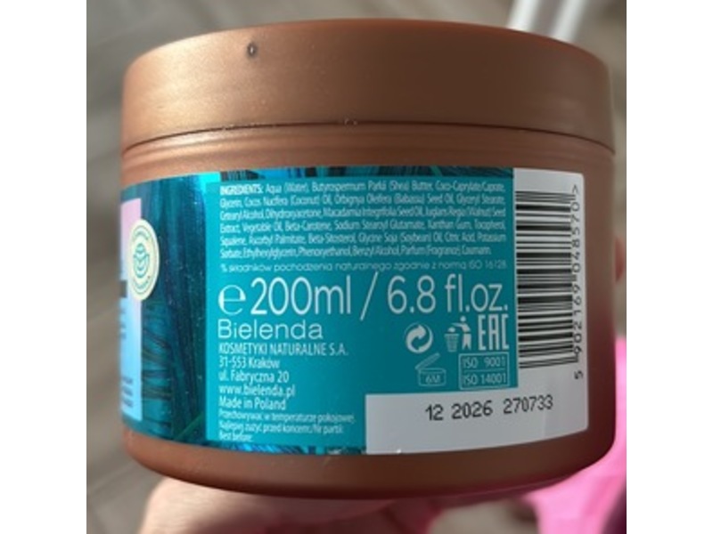 Bielenda Bronzing Coco Body Butter, 200 mL