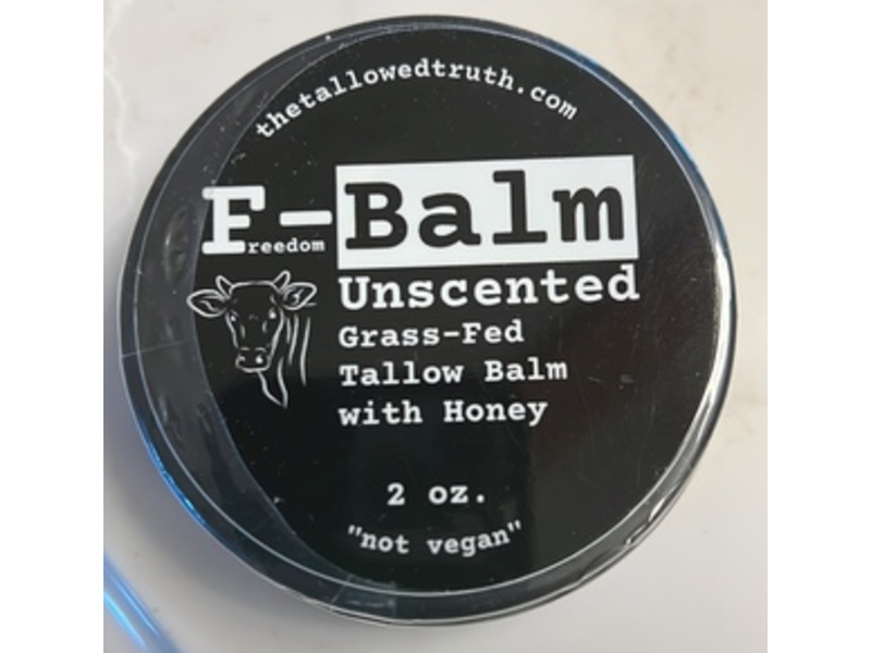 The Tallowed Truth Freedom Balm, Unscented, 2 oz/60 mL