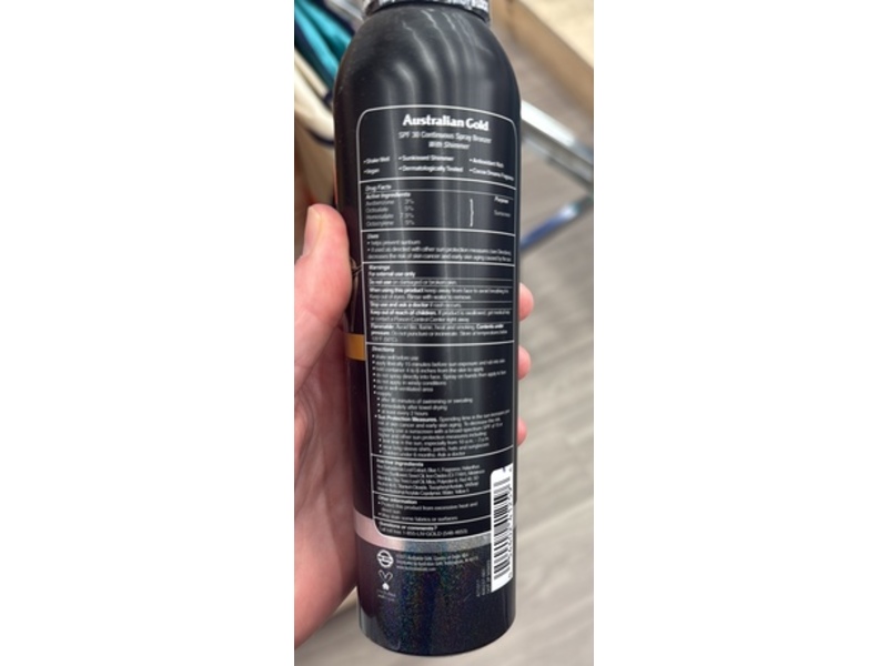 Australian Gold Instant Bronzer Continuous Sunscreen Spray, SPF 30, 6 oz/170 g