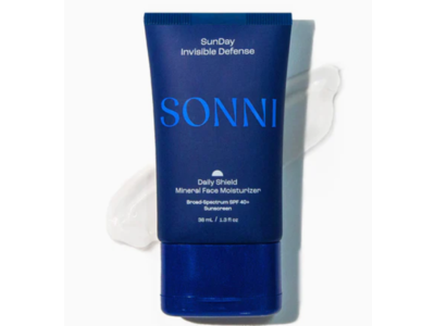 Sonni SunDay Invisible Defense Mineral Face Moisturizer, SPF 40+, 1.3 fl oz/38 mL