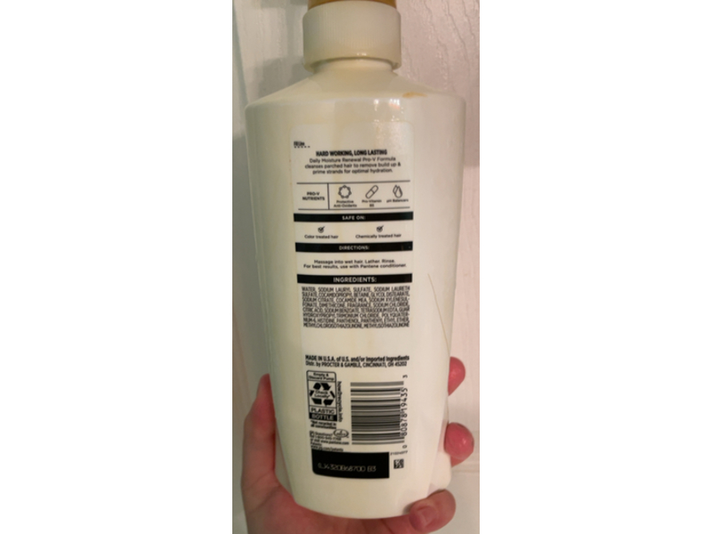 Pantene Pro-V Daily Moisture Renewal Shampoo, 17.0 fl oz/505 mL