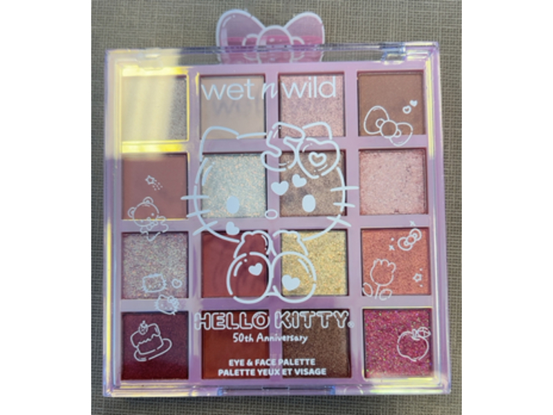 Wet n Wild Hello Kitty Eye & Face Palette, Be Kind, 0.53 oz/15 g