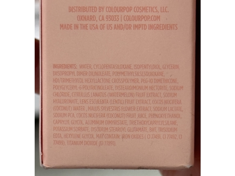 Colourpop Pretty Fresh Hyaluronic Hydrating Foundation, Light 45w, 1 fl oz/30 mL