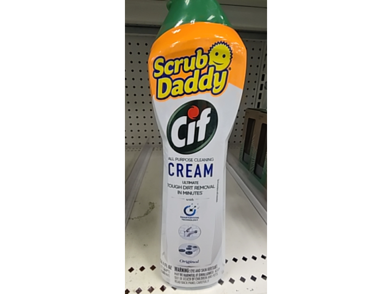 Scrub Daddy Cif All Purpose Cleaning Cream, Original, 16.9 fl oz/500 mL