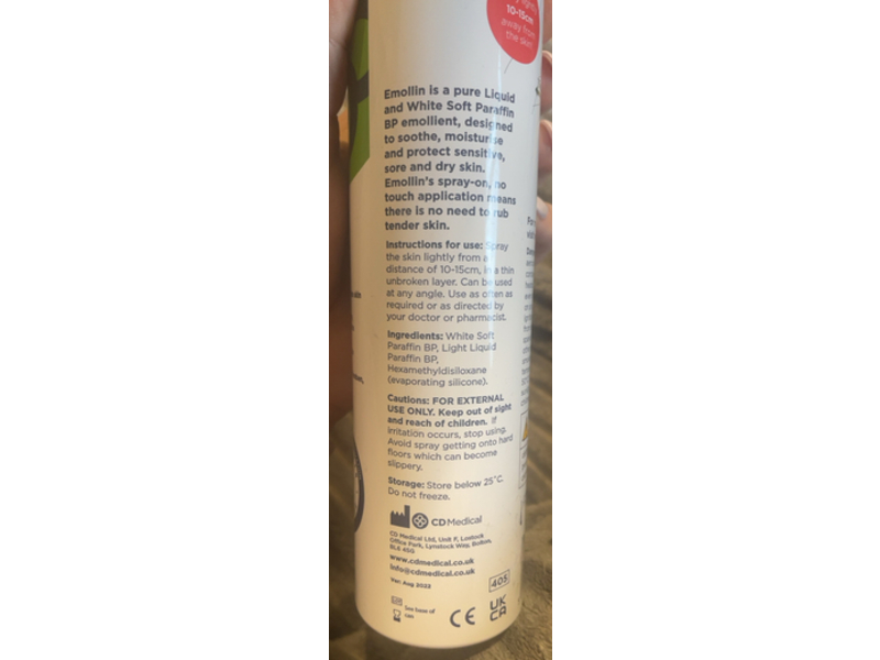 Emollin Emollient Spray, 240 mL