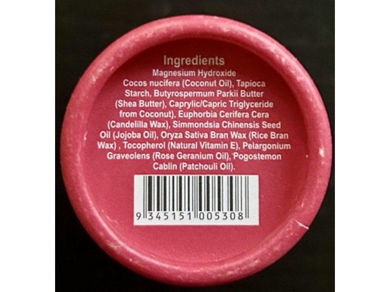 Viva La Body Natural Deodorant, Patchouli Rose, 80 g