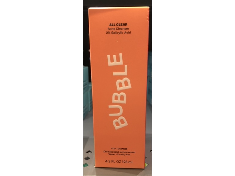Bubble All Clear Acne Cleanser, 4.2 fl oz/125 mL
