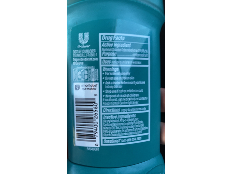 Degree 48H Antiperspirant Deodorant, Extreme Blast, 2.7 oz/76 g