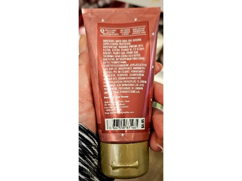Bath & Body Works Champagne Toast Body Cream, Shea Butter + Hyaluronic Acid, 2.5 oz/70 g