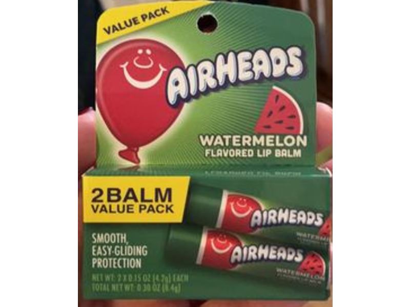 Flex Beauty Airheads Lip Balm, Watermelon Flavored, 0.30 oz /8.4 g, Pack Of 2