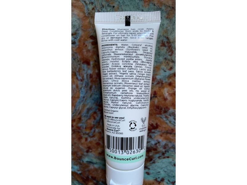 Bounce Curl Ayurvedic Deep Conditioner, 1 fl oz/30 mL