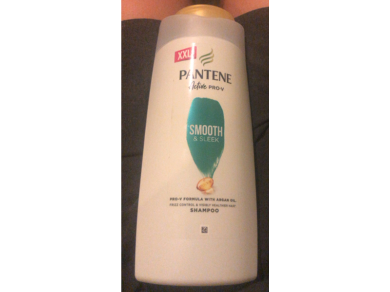 Pantene Smooth & Sleek Shampoo, Pro-V Formula Argan Oil, 23.6 fl oz/700 mL