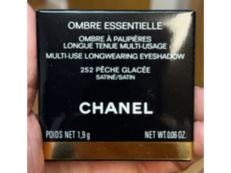 Chanel Ombre Essentielle Multi-Use Longwear Eyeshadow, 252 Peche Glacee, 0.06 oz/1.9 g