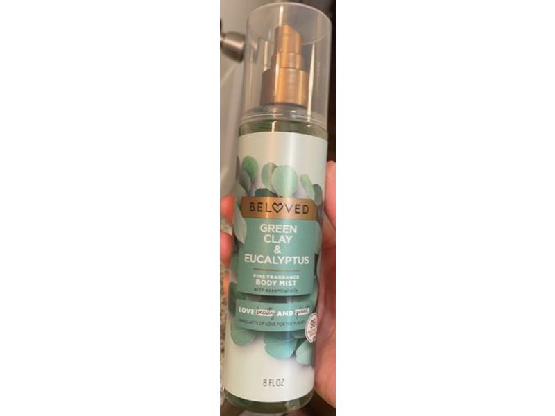 Love Beauty & Planet Beloved Fine Fragrance Body Mist, Green Clay & Eucalyptus, 8 fl oz