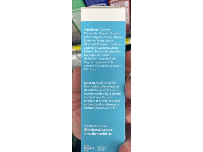 The Humble Co. Whitening Toothpaste, Peppermint, 5.5 oz/156 g