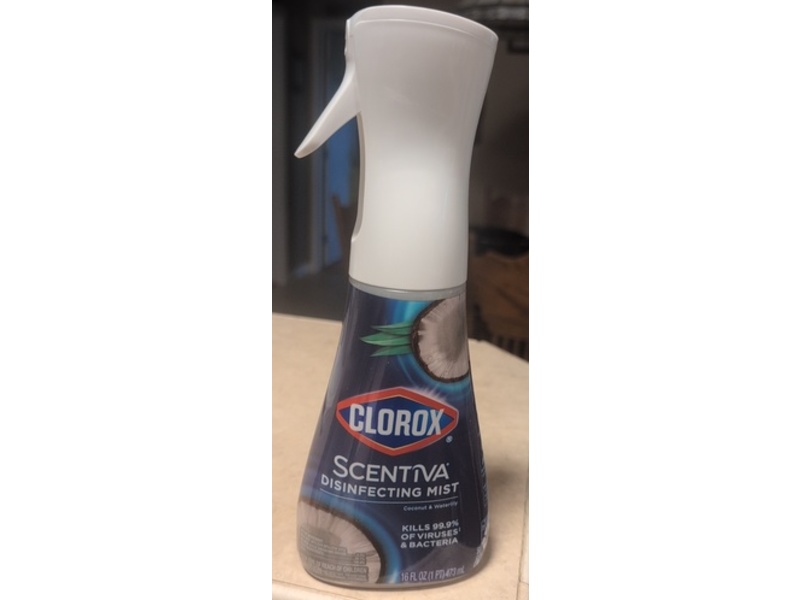 Clorox Scentiva Disinfecting Mist, Coconut & Waterlily, 16 fl oz/473 mL