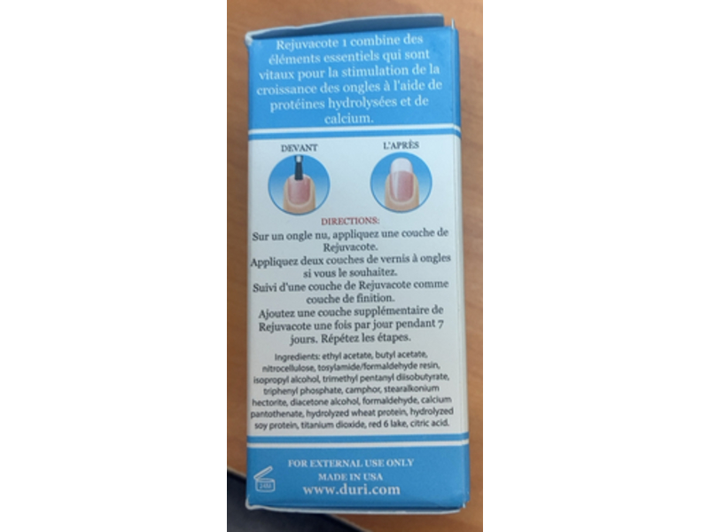 Duri Rejuvacote Nail Growth System, 0.45 fl oz/13.3 mL