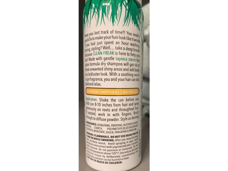 Not Your Mother's Clean Freak Tapioca Dry Shampoo, Warm Sugar, 1.6 oz/45 g