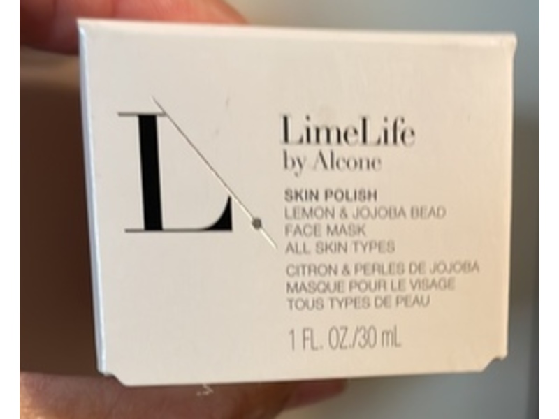 LimeLife by Alcone Skin Polish Face Mask, Lemon & Jojoba Bead, 1 fl oz/30 mL