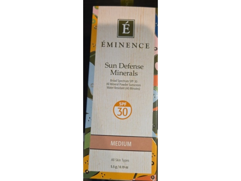 Eminence Sun Defense Minerals Powder Sunscreen, SPF 30, Medium, 0.19 fl oz/5.5 g