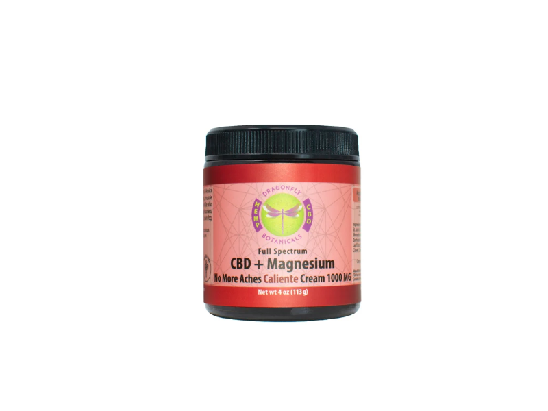 Dragonfly Botanicals CBD+Magnesium No More Aches Caliente Cream, 4 oz/113 g