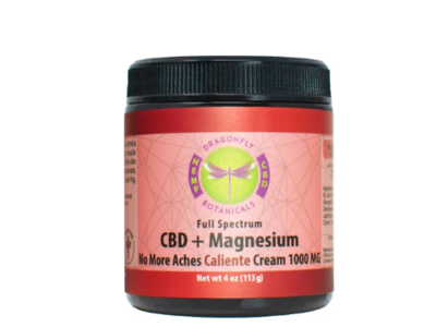 Dragonfly Botanicals CBD+Magnesium No More Aches Caliente Cream, 4 oz/113 g