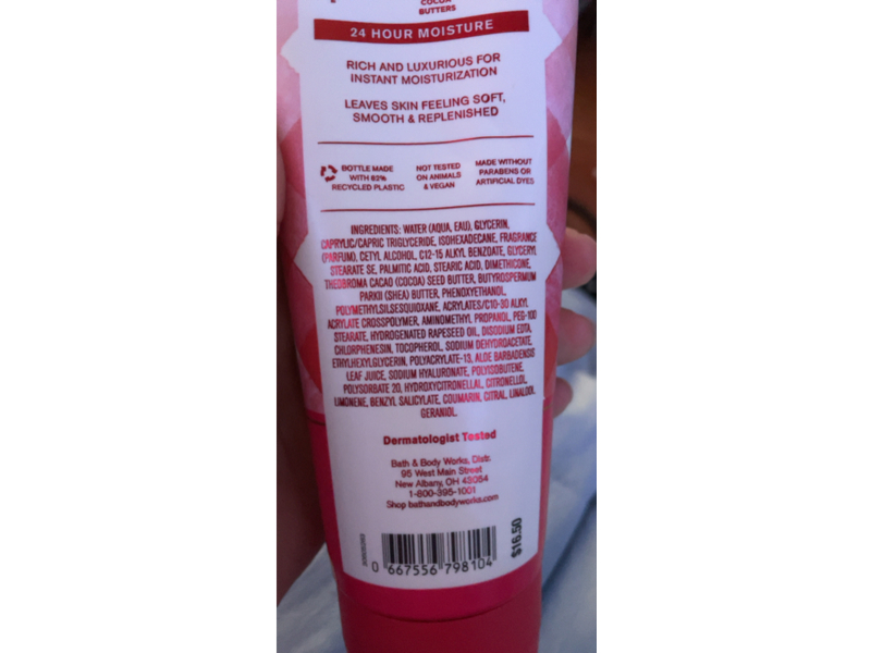 Bath & Body Works Ultimate Hydration Body Cream, Gingham Love , 8 oz/226 g