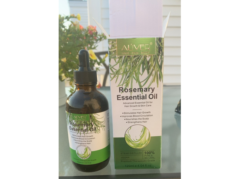 Aliver Essential Oil, Rosemary, 4.04 fl oz/120 mL