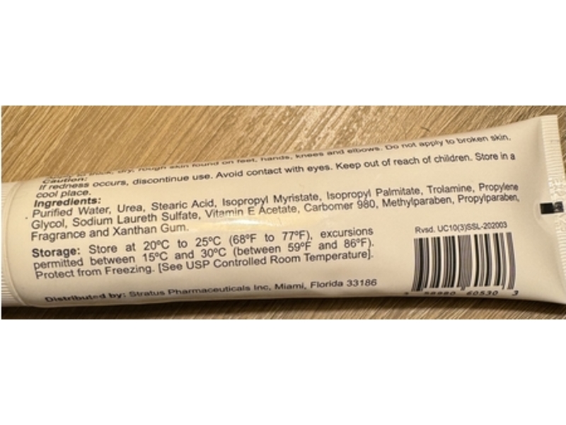 Stratus Intensive Moisturizer Urea 10 Cream, 3 oz/85 g