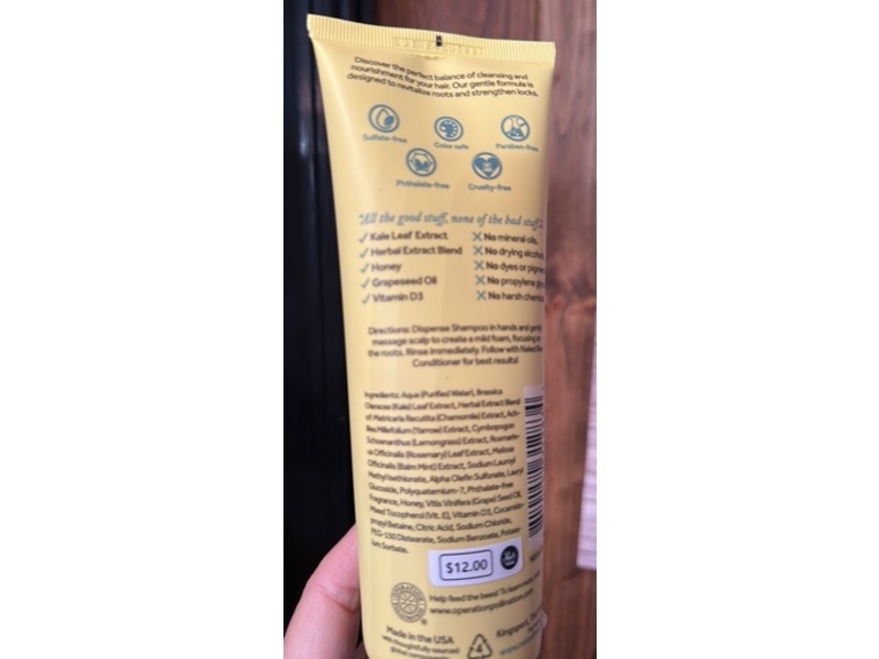 The Naked Bee Shampoo, Orange Blossom Honey, 8 fl oz/237 mL