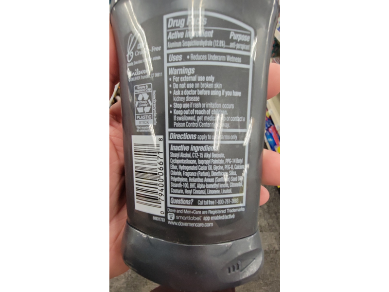 Dove Men + Care Clean Comfort Antiperspirant Moisturizing Cream, Non Irritant + Vitamin E, 2.7 oz/76 g, Pack OF 4