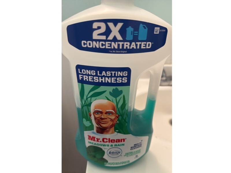 Mr. Clean Multi-Surface Cleaner, Meadows & Rain, 64 fl oz/1.89 L, Pack Of 3