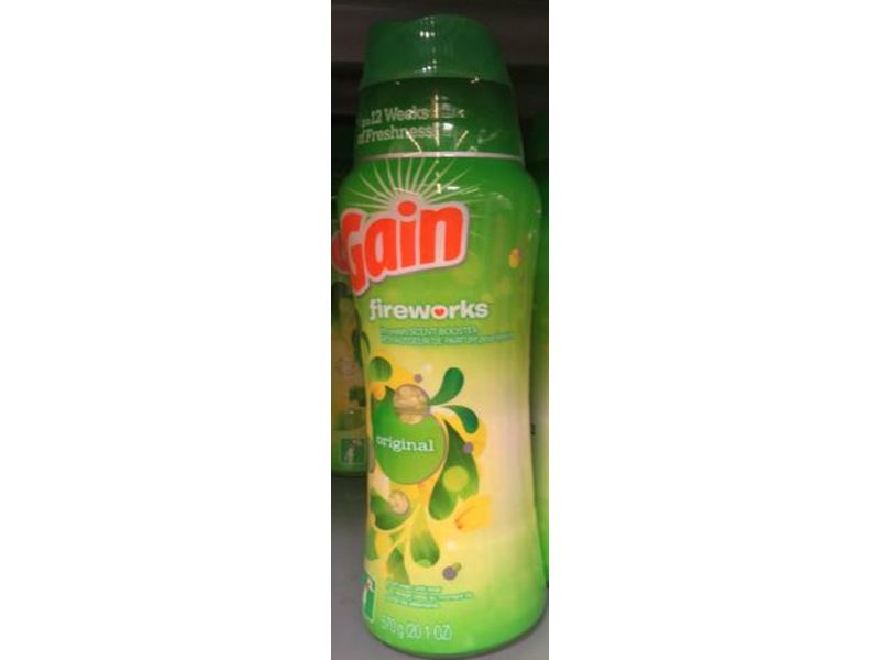 Gain Fireworks In-Wash Scent Booster, Original, 20.1 oz/570 g