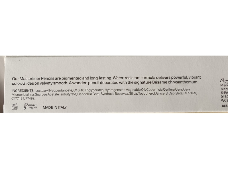 Besame Masterliner Pencil, Brown, 0.06 oz/1.8 g