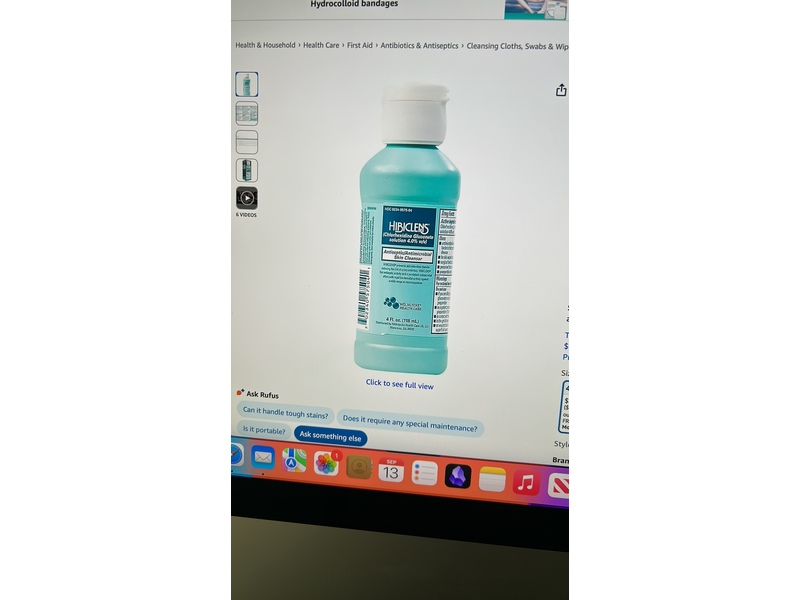 Hibiclens Antiseptic/Antimicrobial Skin Cleanser, 4 fl oz /118 mL