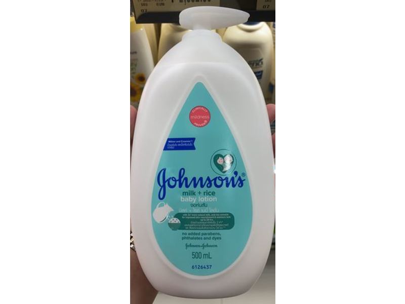 Johnson's Baby Lotion, Milk + Rice, 500 mL