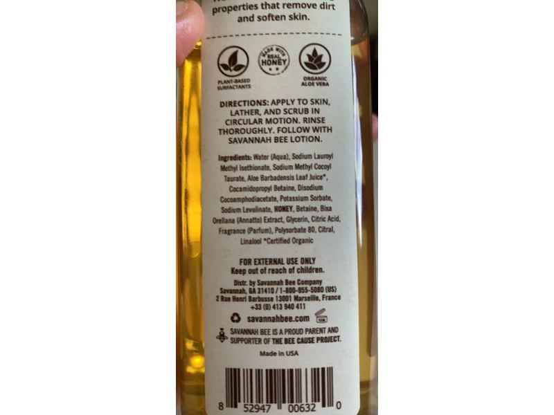 Savannah Bee Company Hand Soap, Orange Blossom, 9.5 fl oz/280.9 mL