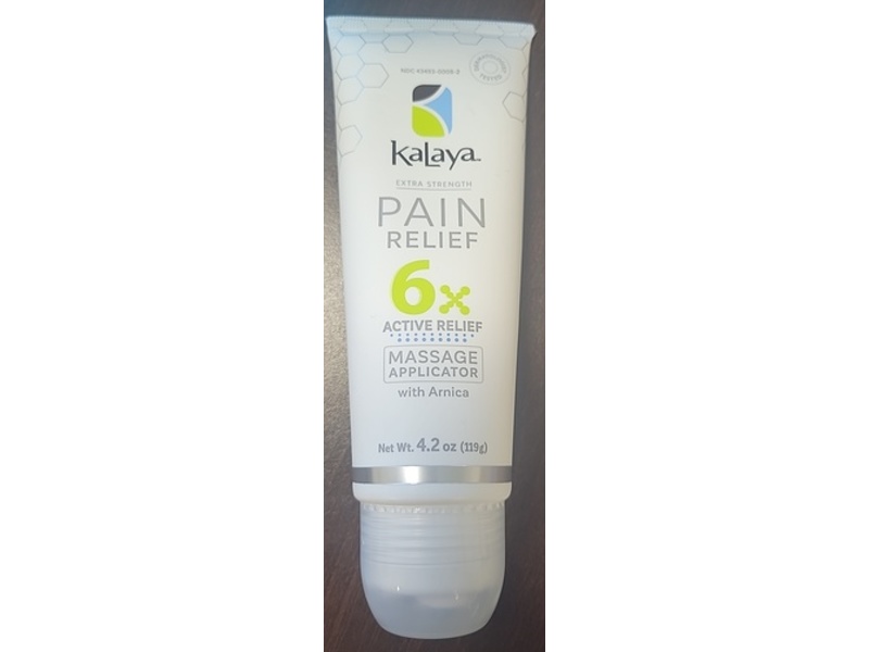 Kalaya Pain Relief 6x Active Relief Cream, Arnica , 4.2 oz/119 g