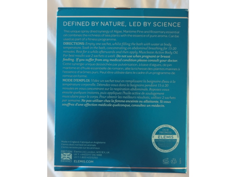 Elemis Body Performance Musclease Herbal Bath Synergy, 10.6 oz/300 g, Pack Of 10