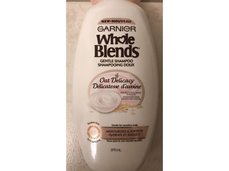 Garnier Whole Blends Gentle Shampoo, Oat Delicacy, 370 mL