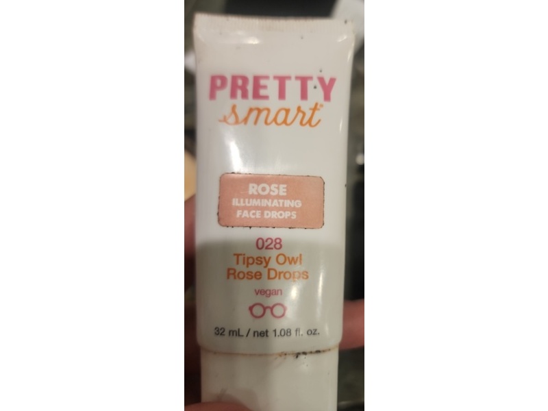 Pretty Smart Tipsy Owl Illuminating Face Drops, Rose, 1.08 fl oz/32 mL
