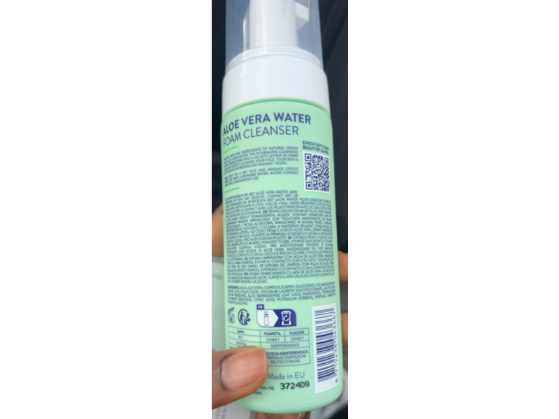Clean Beauty Alvira Cloud Foam Cleanser, Aloe Vera Water, 150 mL
