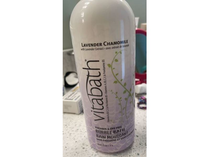 Vitabath Bubble Bath, Lavender Chamomile Bubble, 33.8 fl oz/1 L