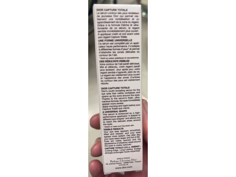Dior Capture Totale Super Potent Eye Serum, 20 mL