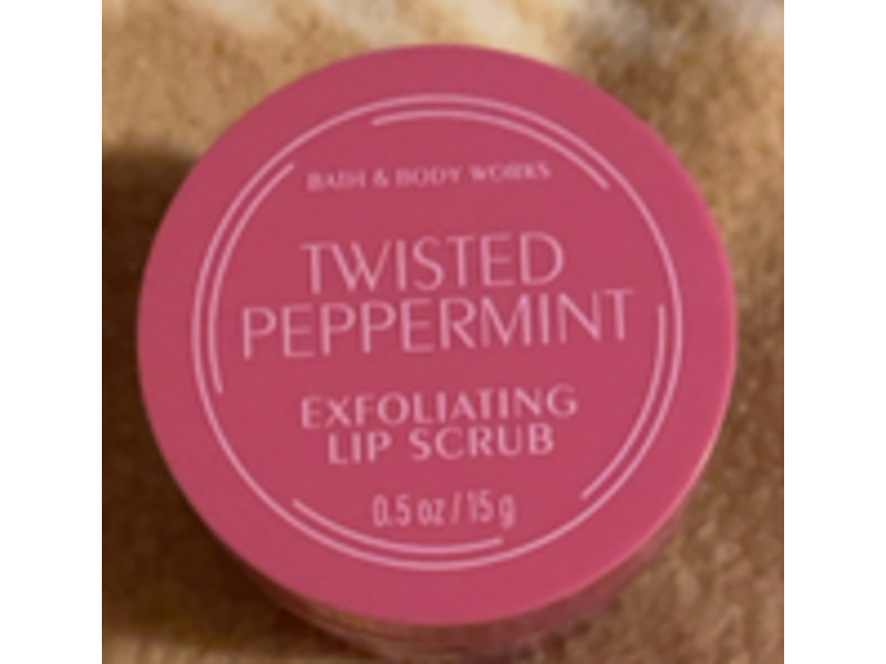 Bath & Body Works Exfoliating Lip Scrub, Twisted Peppermint, 0.5 oz/15 g